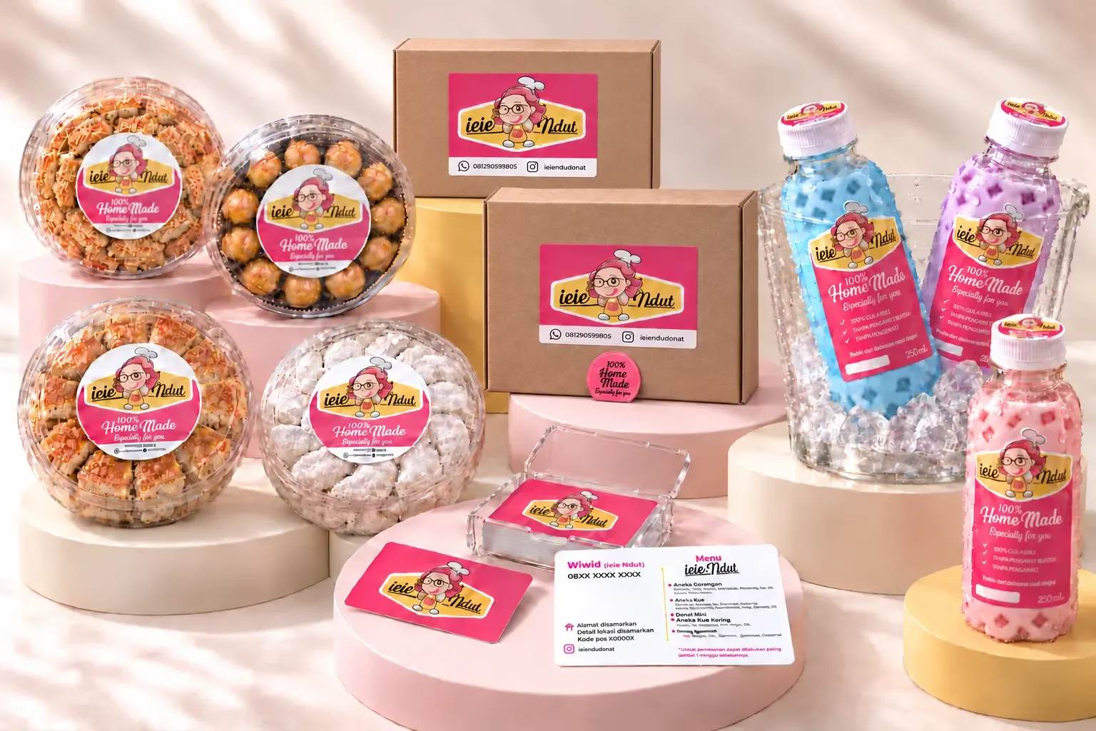 Presentation visual of the labels on boxes, jars and bottles, 2021.