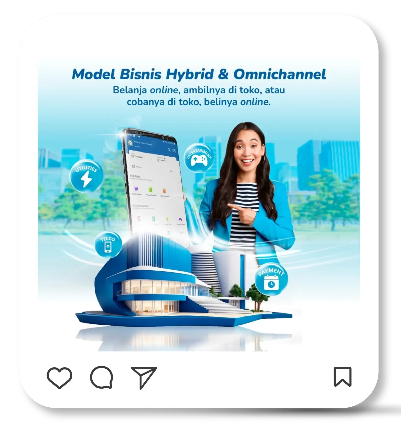 Hybrid business campaign, 2024. Selling online and offline with the OttoPay app.